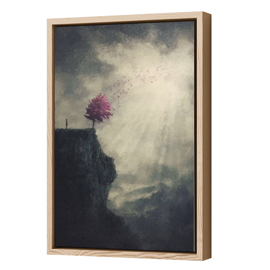 Thumbnail for Canvas - Wood Grain Floating Frame