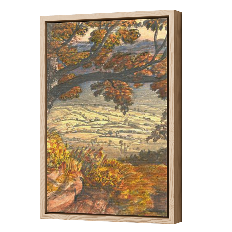 Thumbnail for Canvas - Wood Grain Floating Frame