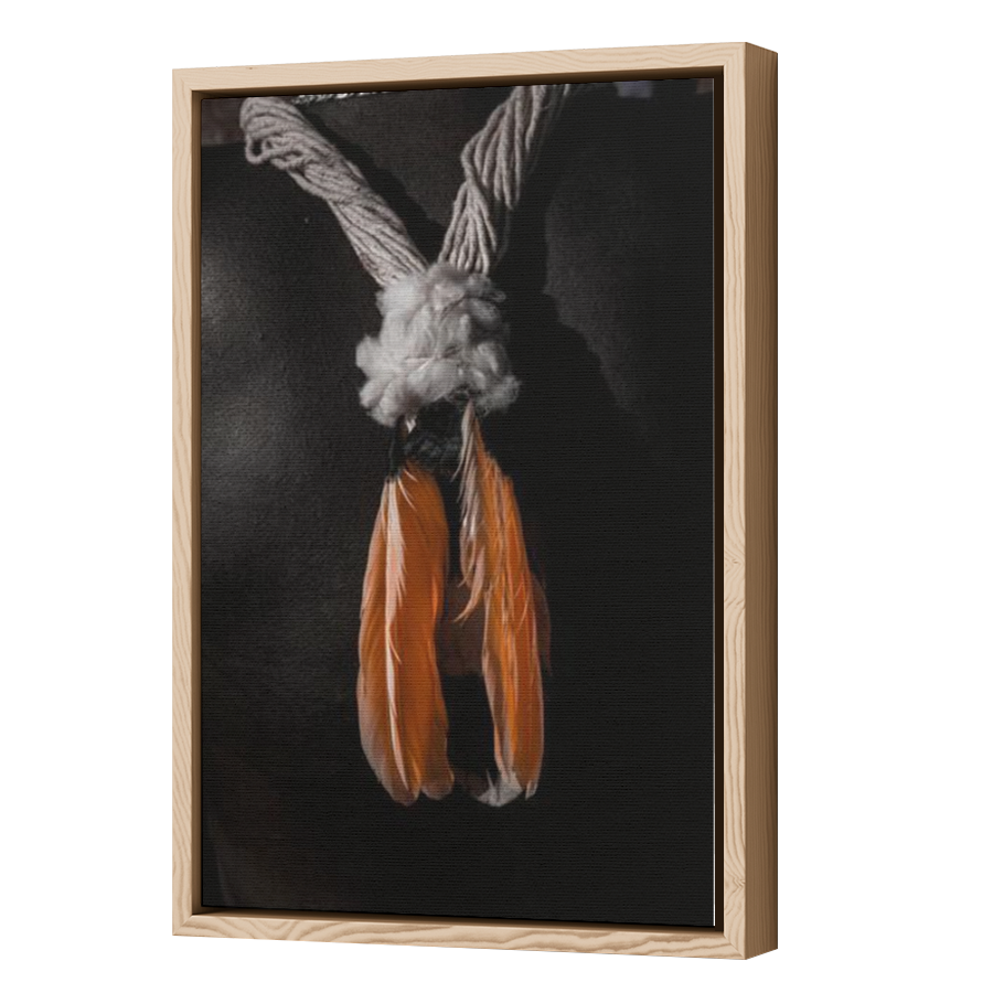 Thumbnail for Canvas - Wood Grain Floating Frame