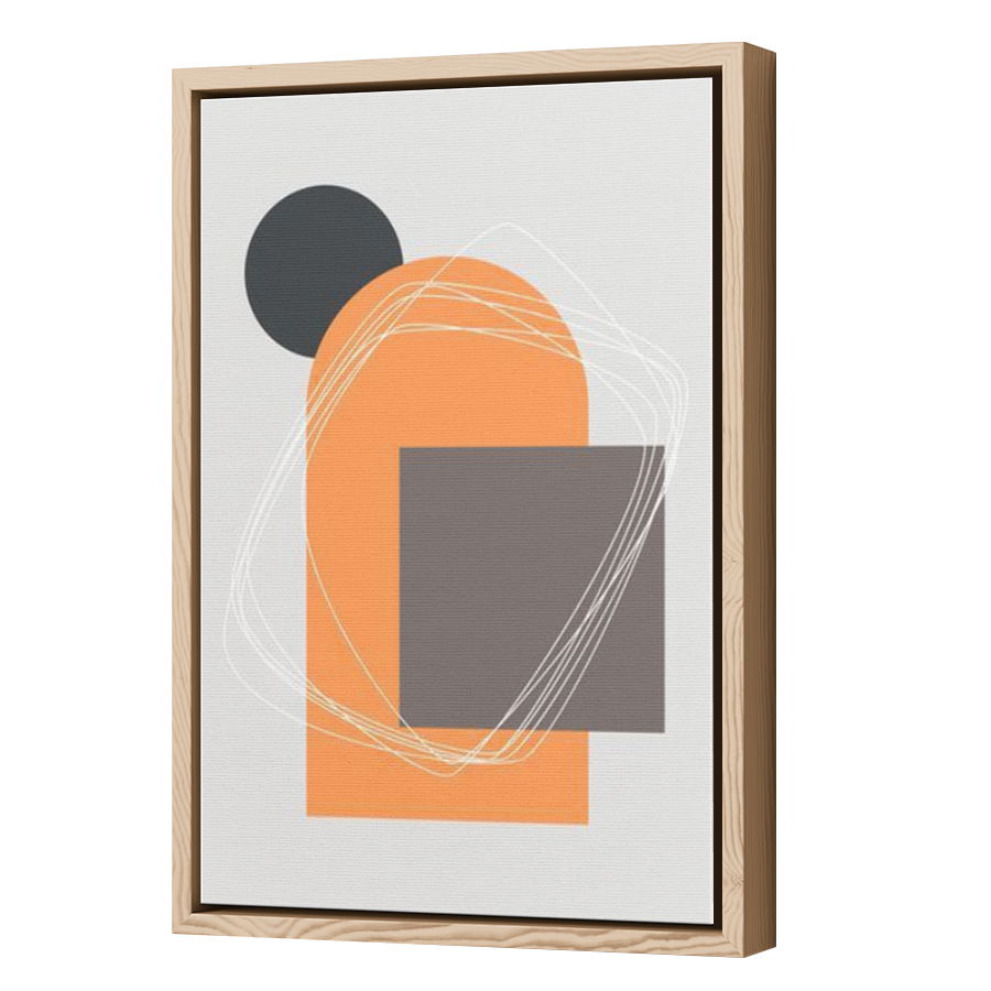 Thumbnail for Canvas - Wood Grain Floating Frame
