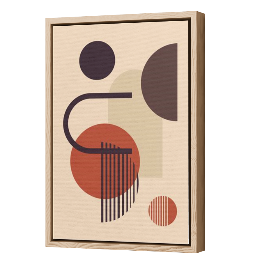 Thumbnail for Canvas - Wood Grain Floating Frame