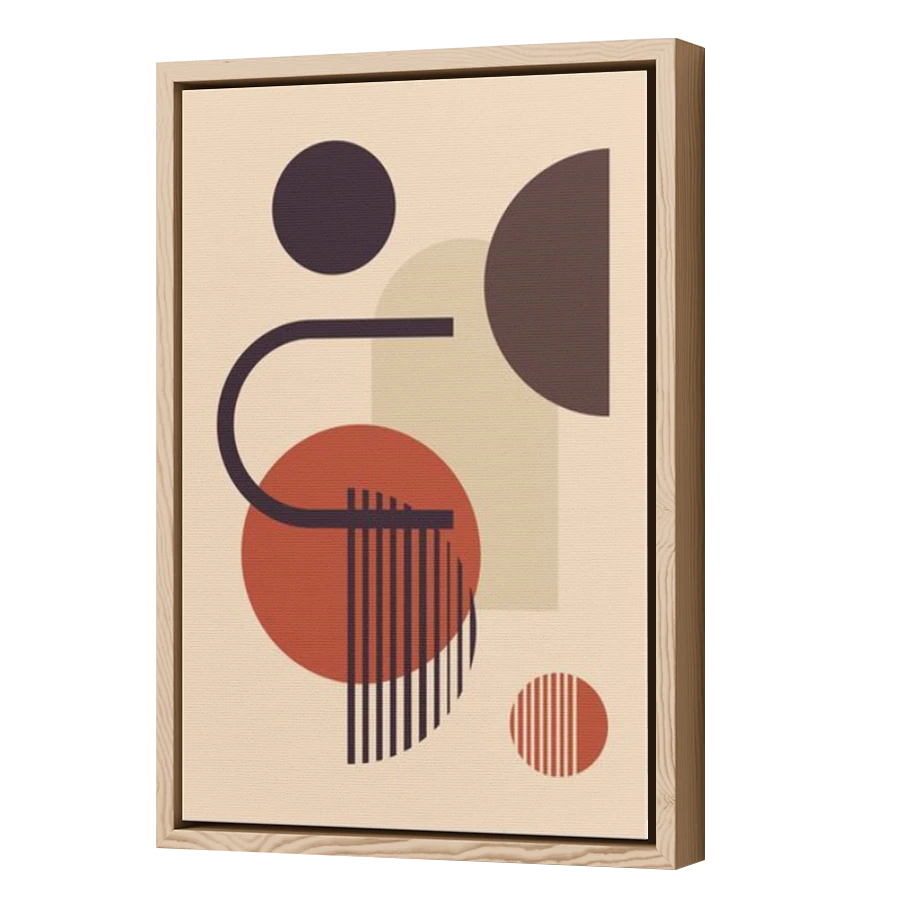 Thumbnail for Canvas - Wood Grain Floating Frame