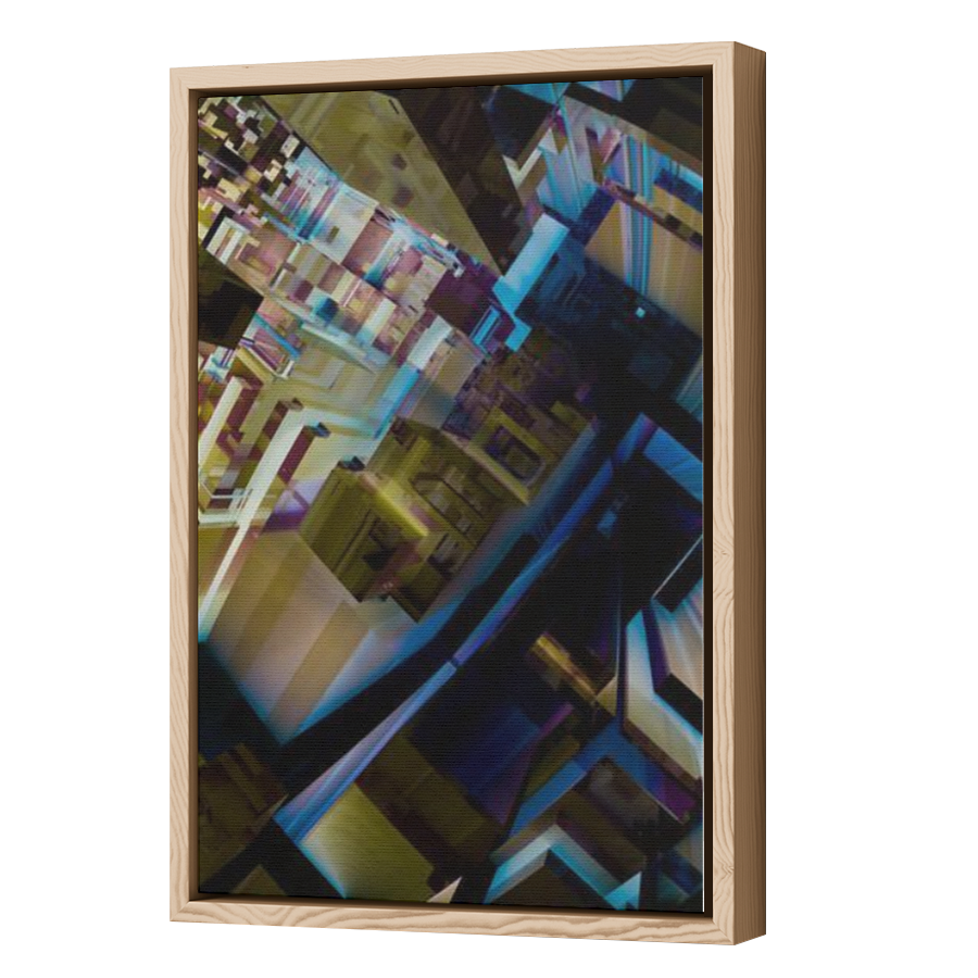 Thumbnail for Canvas - Wood Grain Floating Frame