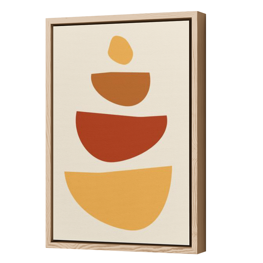 Thumbnail for Canvas - Wood Grain Floating Frame