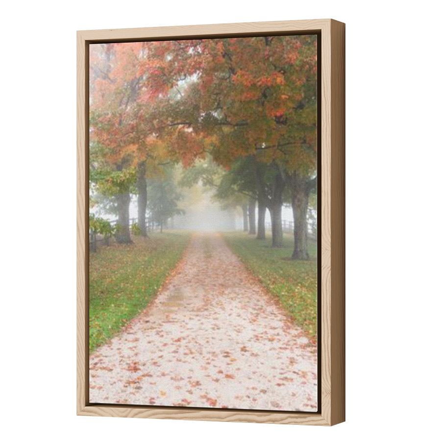 Thumbnail for Canvas - Wood Grain Floating Frame