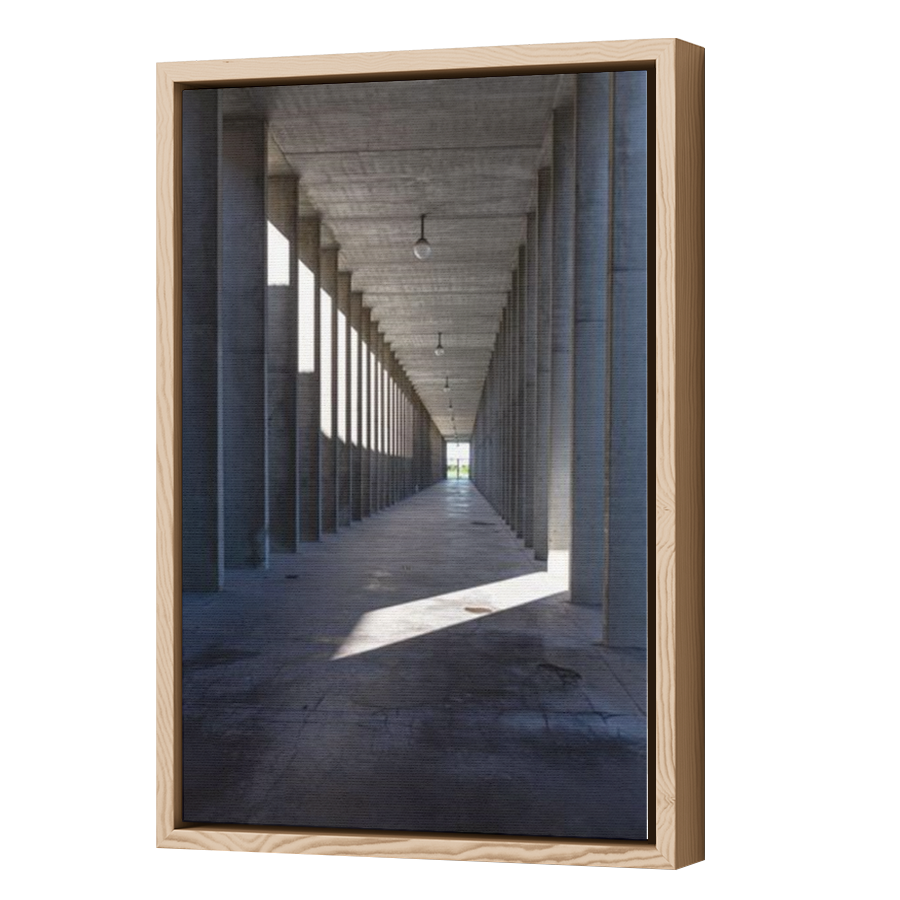 Thumbnail for Canvas - Wood Grain Floating Frame