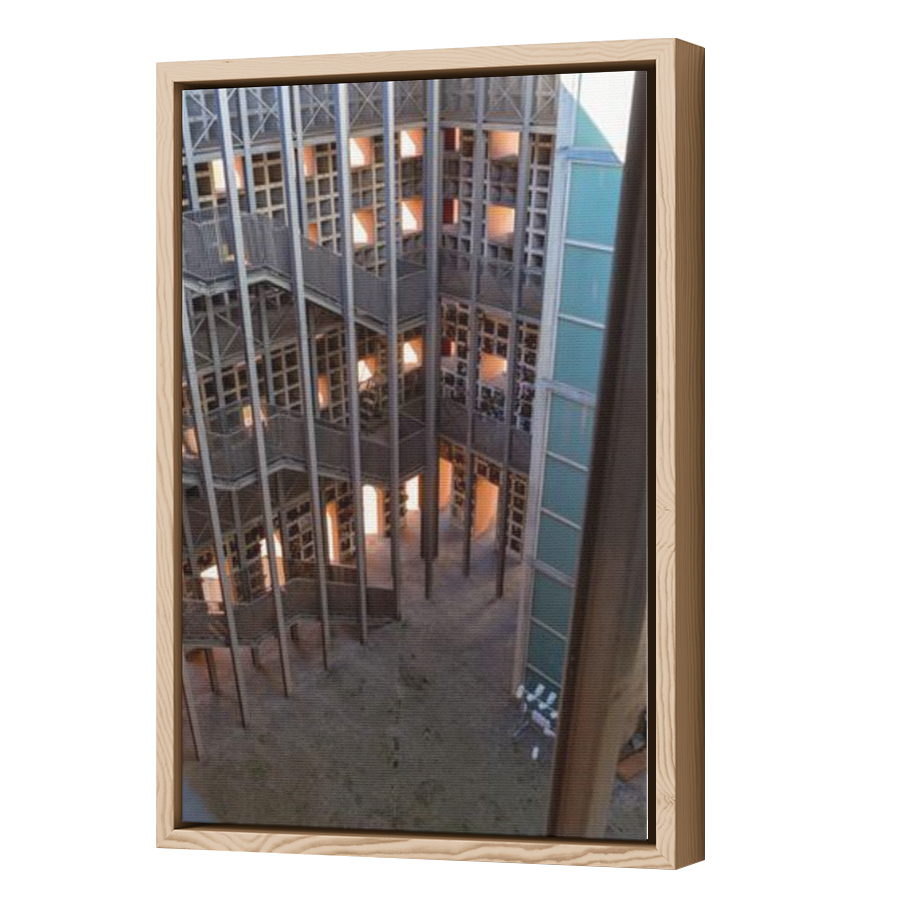 Thumbnail for Canvas - Wood Grain Floating Frame