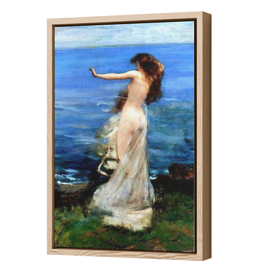 Thumbnail for Canvas - Wood Grain Floating Frame