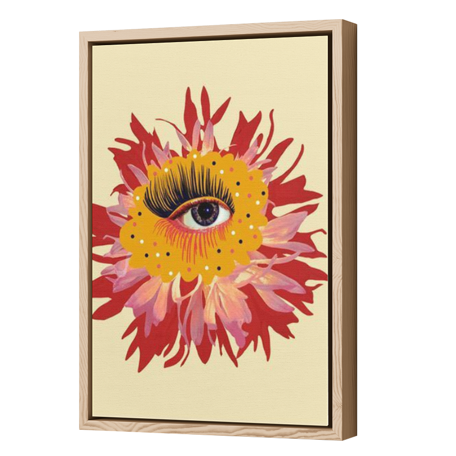 Thumbnail for Canvas - Wood Grain Floating Frame