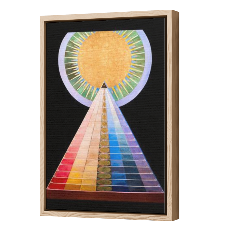 Thumbnail for Canvas - Wood Grain Floating Frame