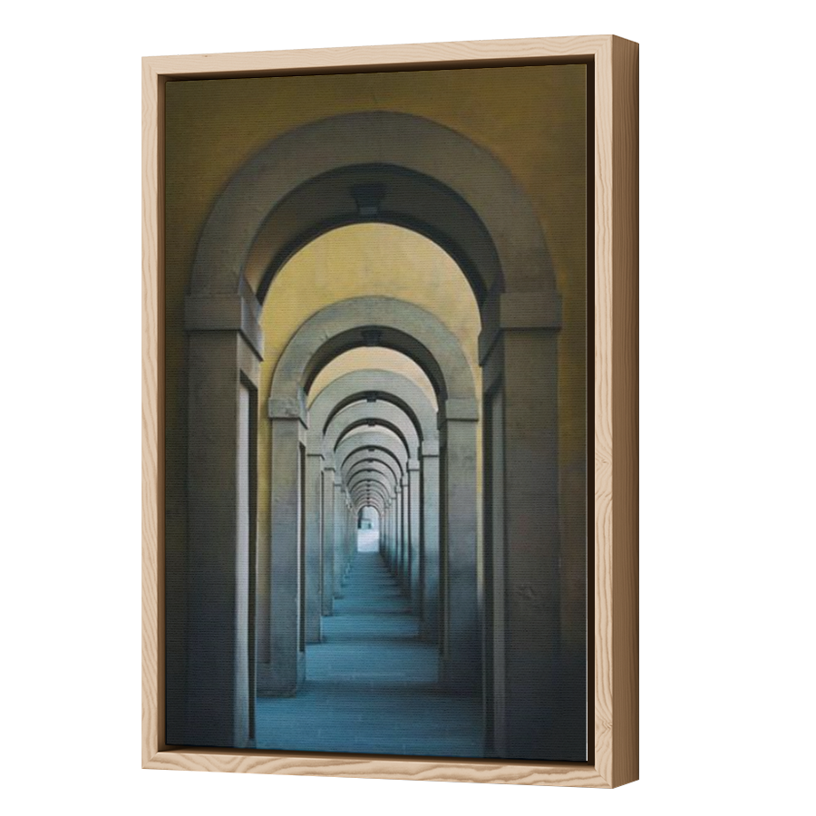 Thumbnail for Canvas - Wood Grain Floating Frame