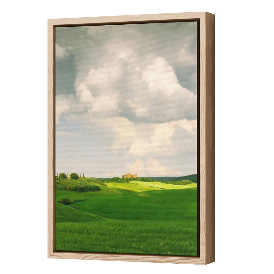 Thumbnail for Canvas - Wood Grain Floating Frame