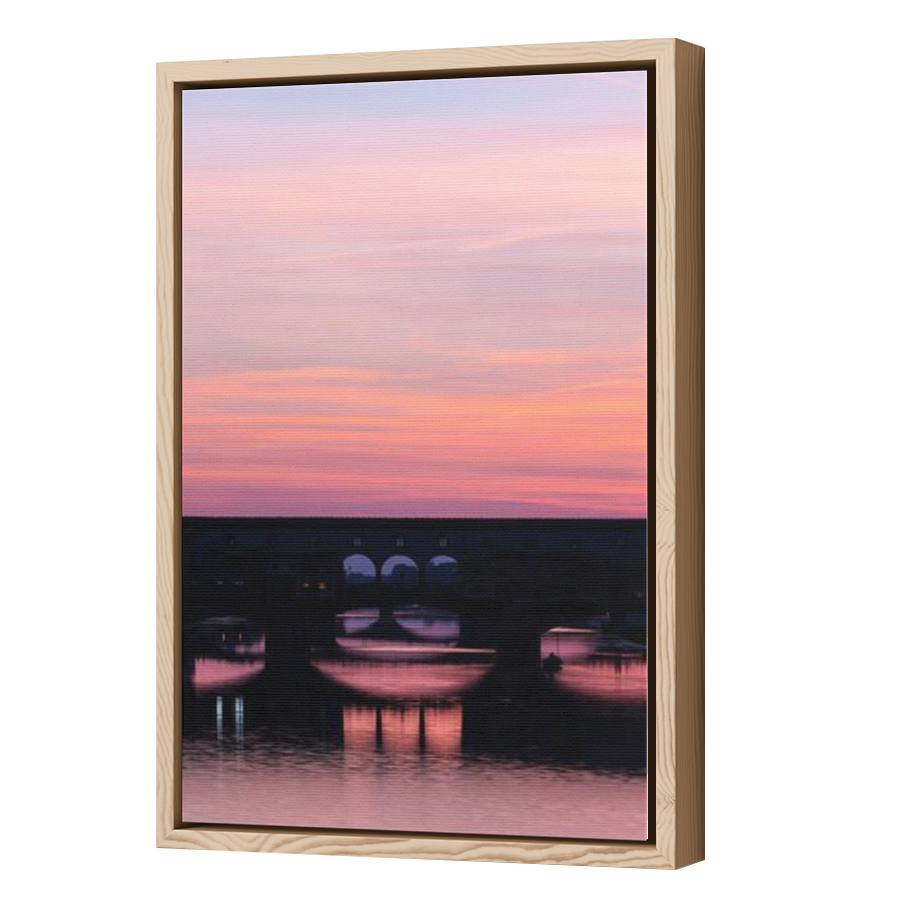 Thumbnail for Canvas - Wood Grain Floating Frame