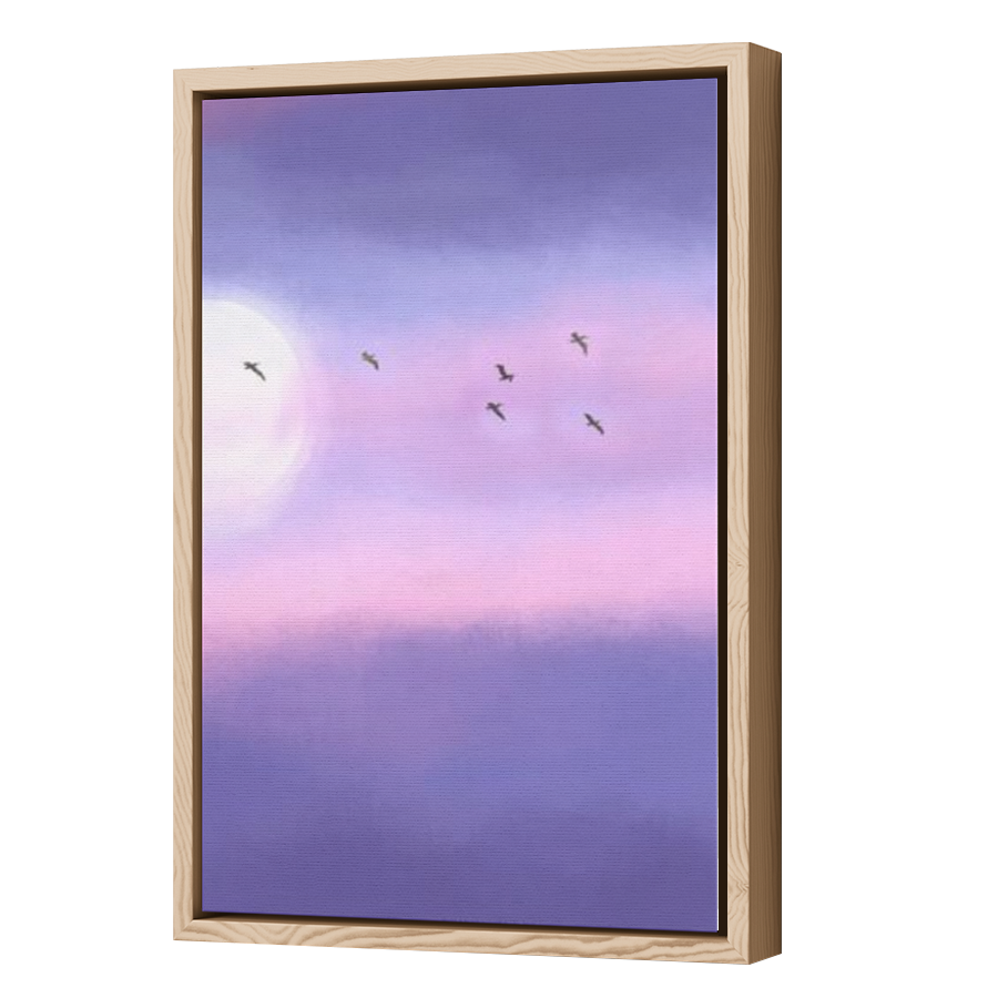 Thumbnail for Canvas - Wood Grain Floating Frame