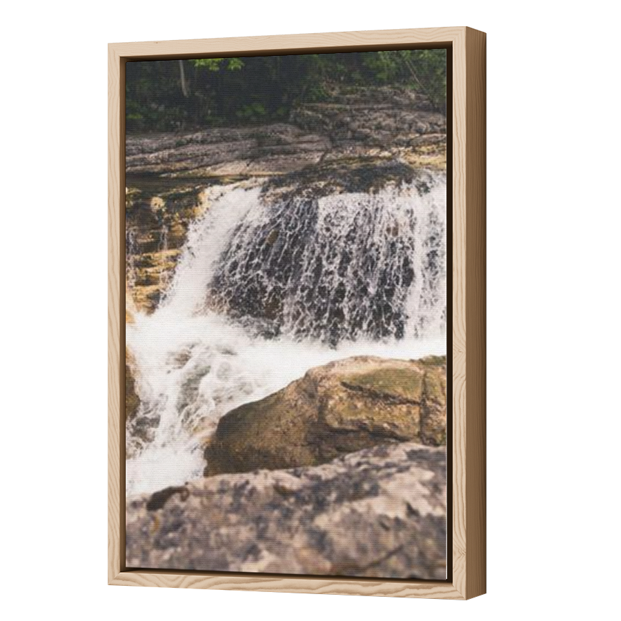 Thumbnail for Canvas - Wood Grain Floating Frame