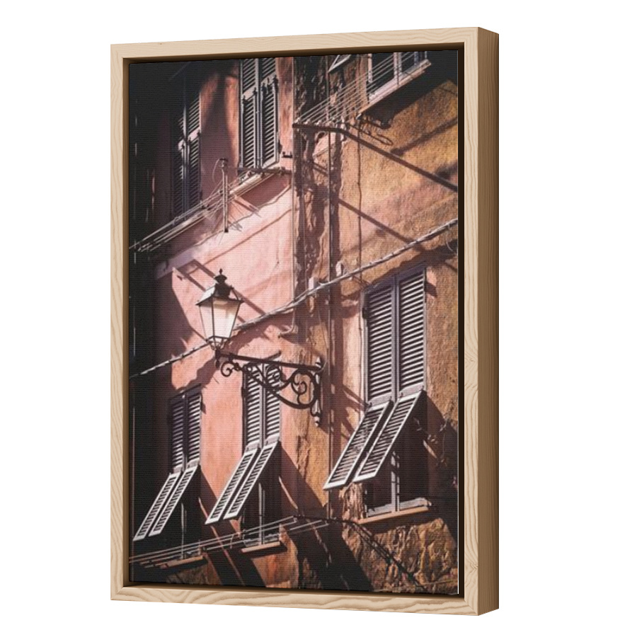 Thumbnail for Canvas - Wood Grain Floating Frame