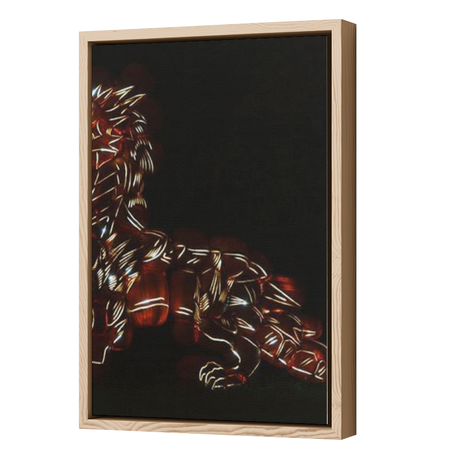 Thumbnail for Canvas - Wood Grain Floating Frame