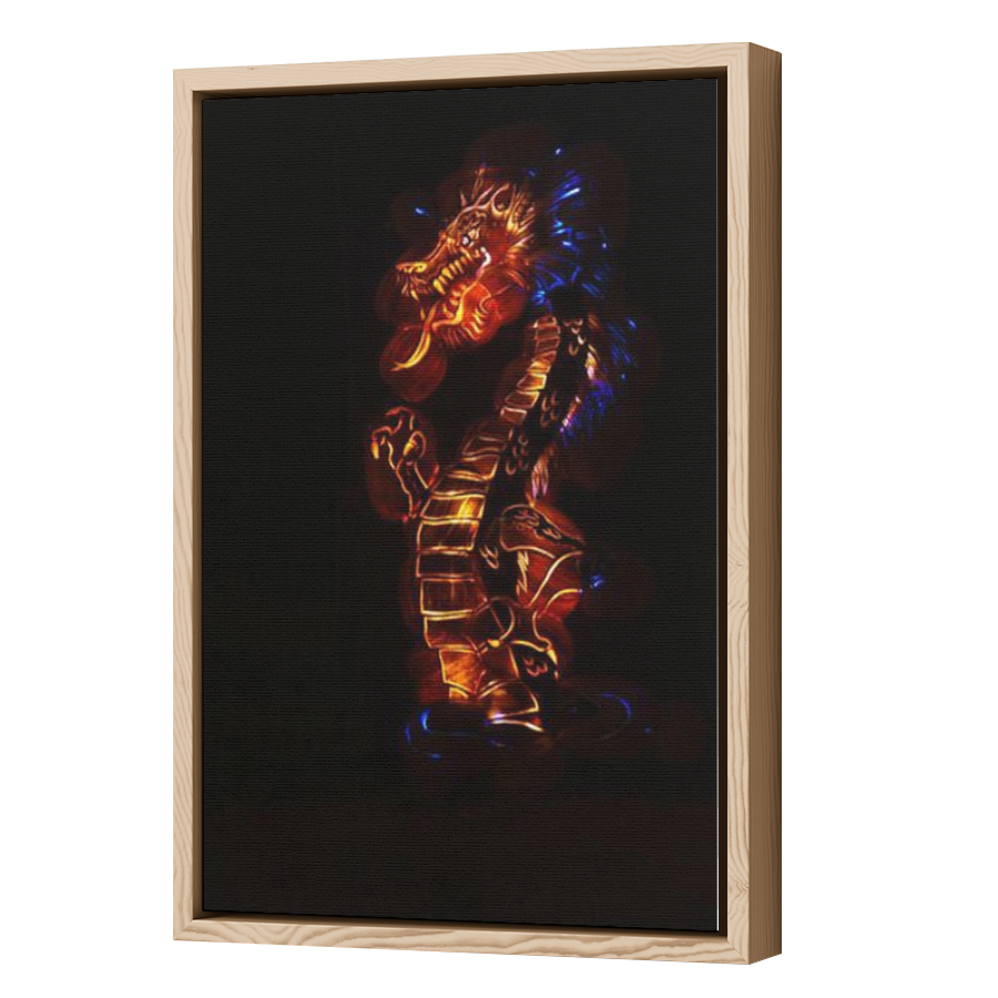 Thumbnail for Canvas - Wood Grain Floating Frame