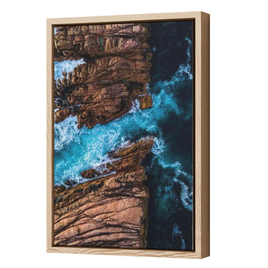 Thumbnail for Canvas - Wood Grain Floating Frame