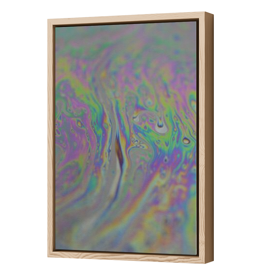 Thumbnail for Canvas - Wood Grain Floating Frame