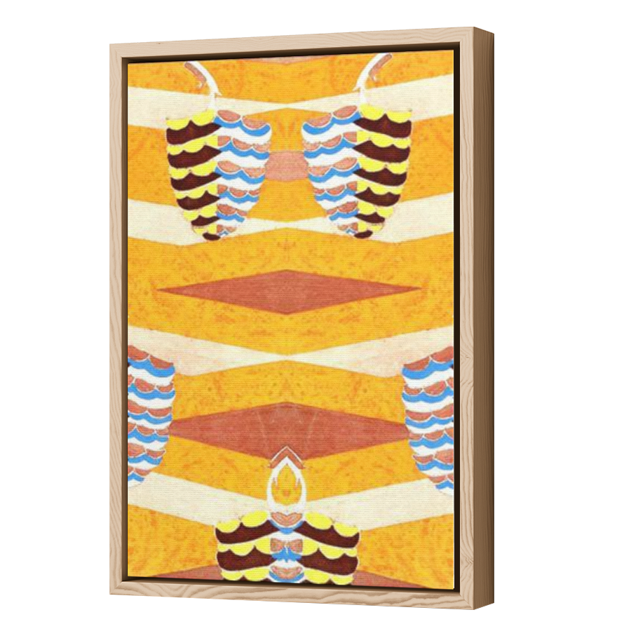 Thumbnail for Canvas - Wood Grain Floating Frame