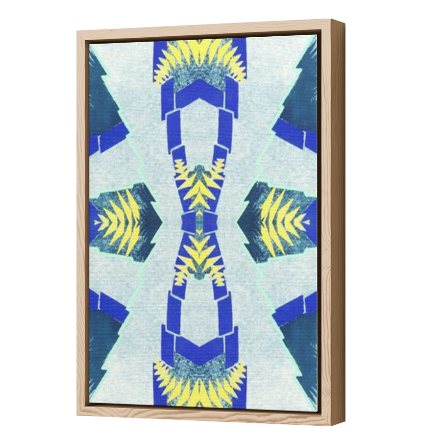 Thumbnail for Canvas - Wood Grain Floating Frame