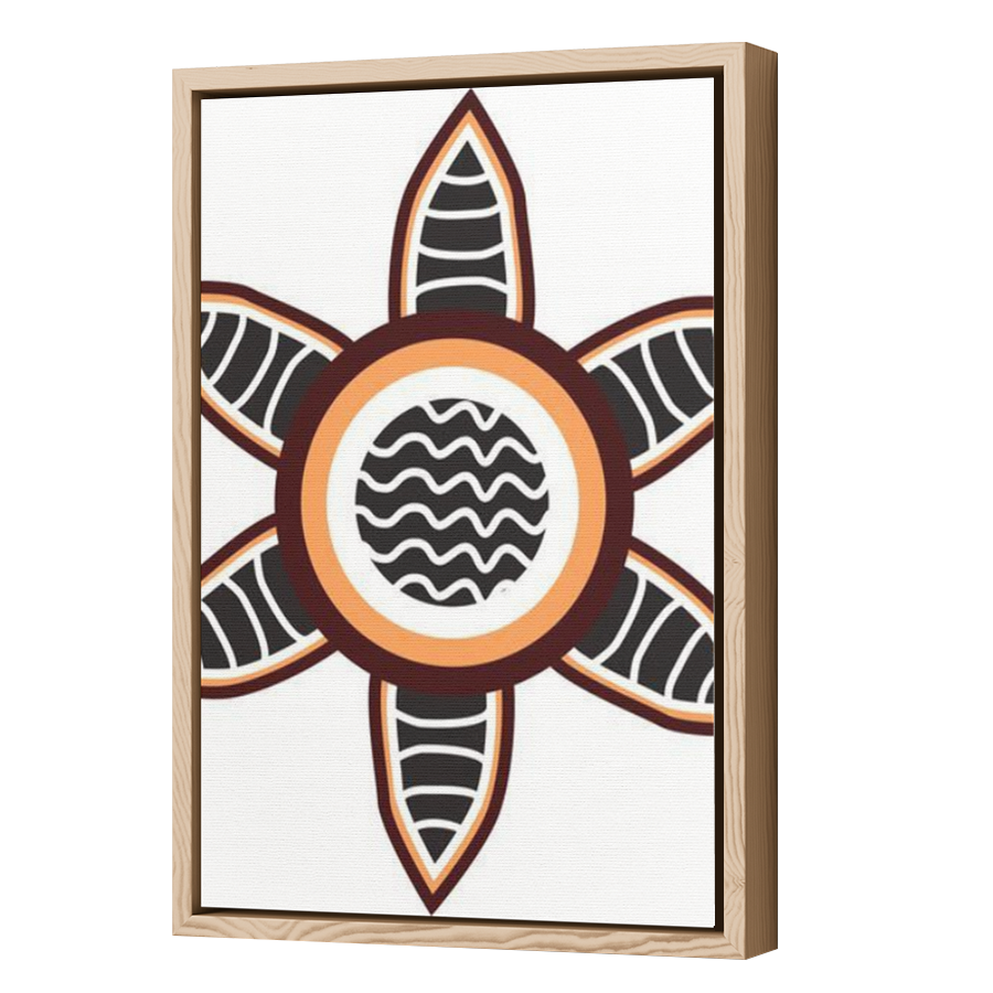 Thumbnail for Canvas - Wood Grain Floating Frame