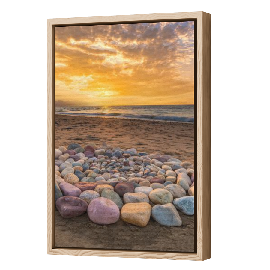 Thumbnail for Canvas - Wood Grain Floating Frame