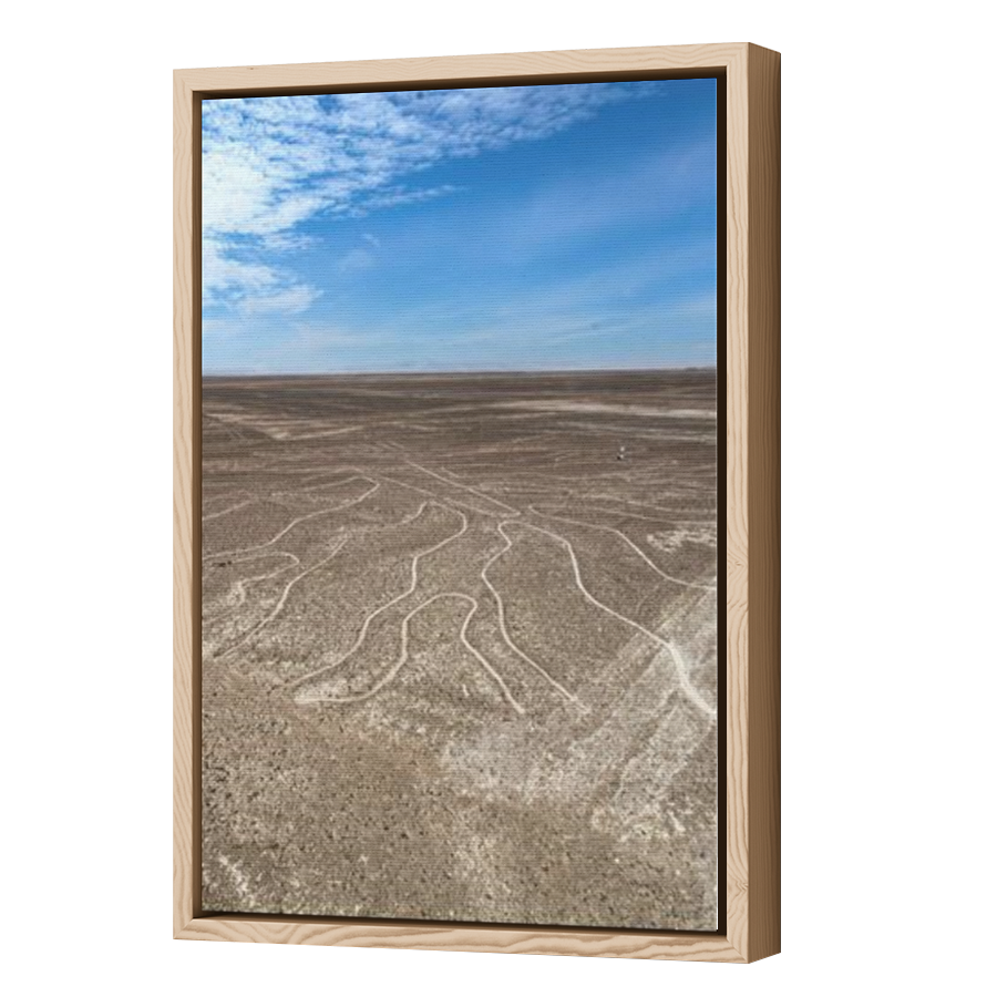 Thumbnail for Canvas - Wood Grain Floating Frame
