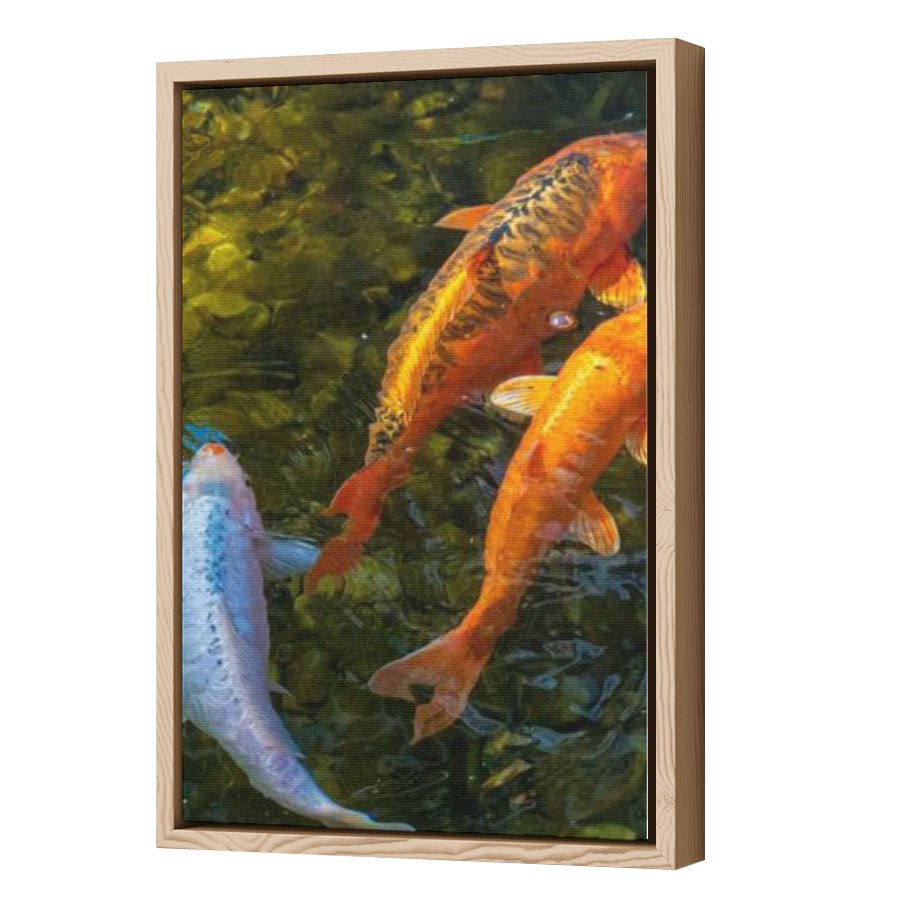 Thumbnail for Canvas - Wood Grain Floating Frame