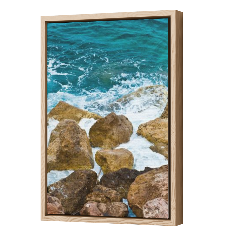 Thumbnail for Canvas - Wood Grain Floating Frame