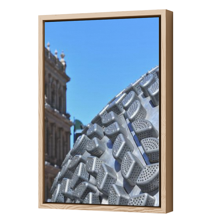 Thumbnail for Canvas - Wood Grain Floating Frame