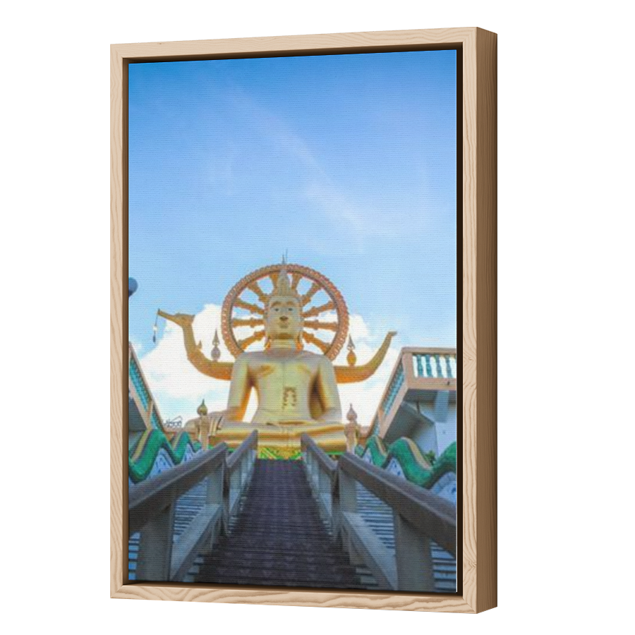 Thumbnail for Canvas - Wood Grain Floating Frame
