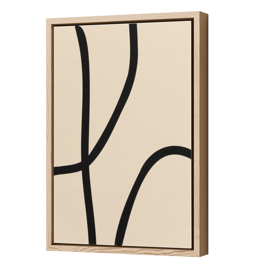 Thumbnail for Canvas - Wood Grain Floating Frame