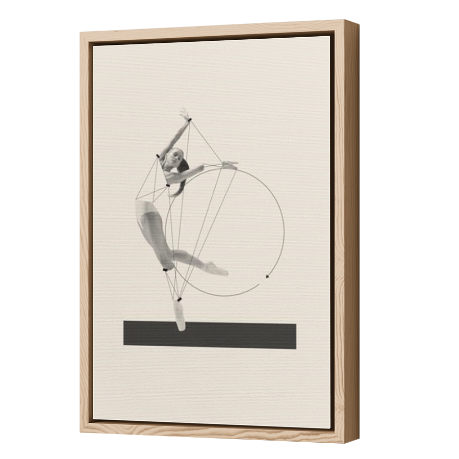 Thumbnail for Canvas - Wood Grain Floating Frame
