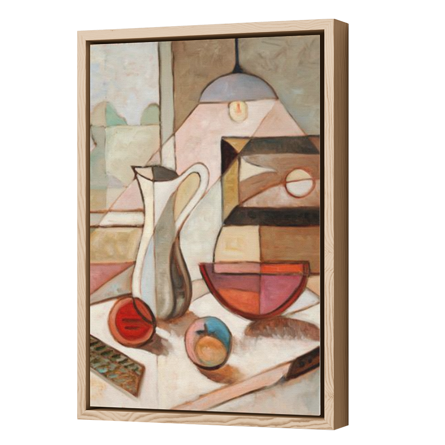 Thumbnail for Canvas - Wood Grain Floating Frame