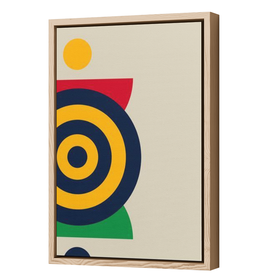 Thumbnail for Canvas - Wood Grain Floating Frame