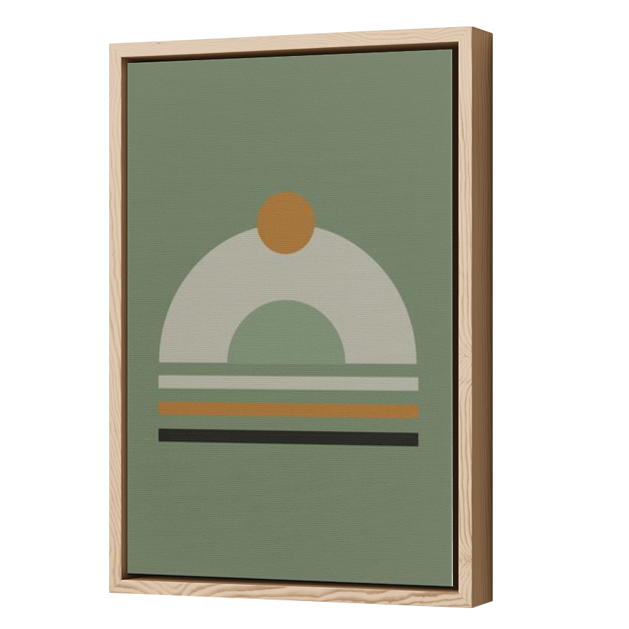Thumbnail for Canvas - Wood Grain Floating Frame