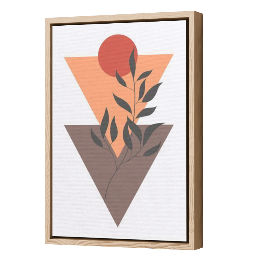 Thumbnail for Canvas - Wood Grain Floating Frame