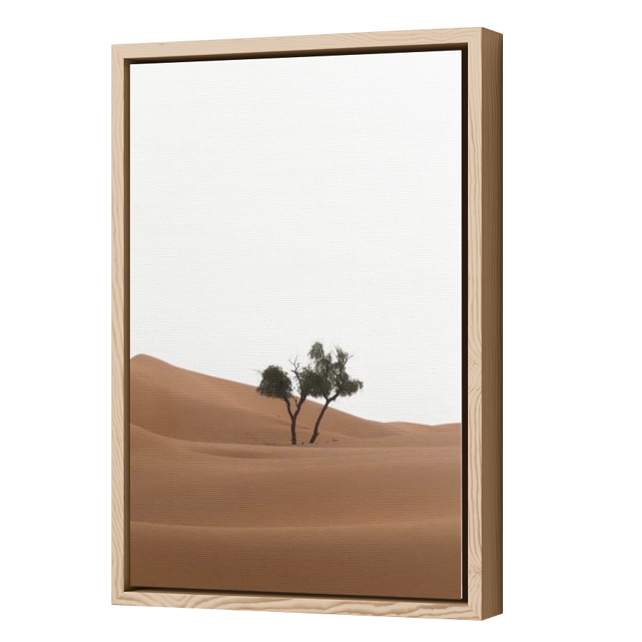 Thumbnail for Canvas - Wood Grain Floating Frame