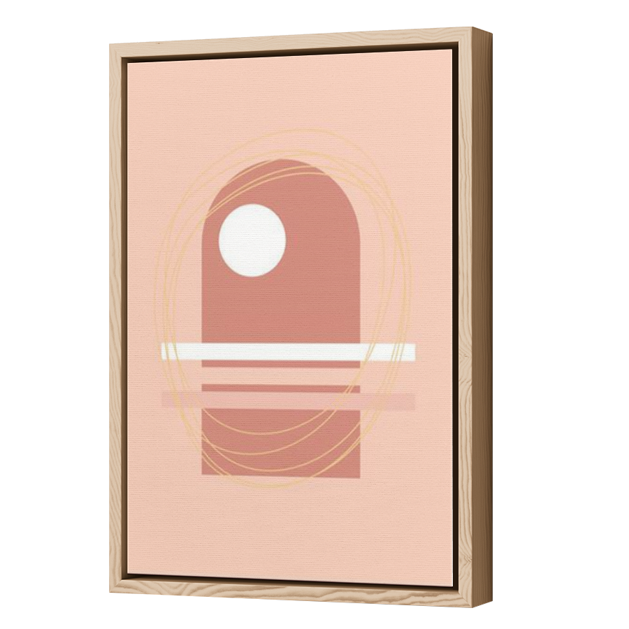 Thumbnail for Canvas - Wood Grain Floating Frame
