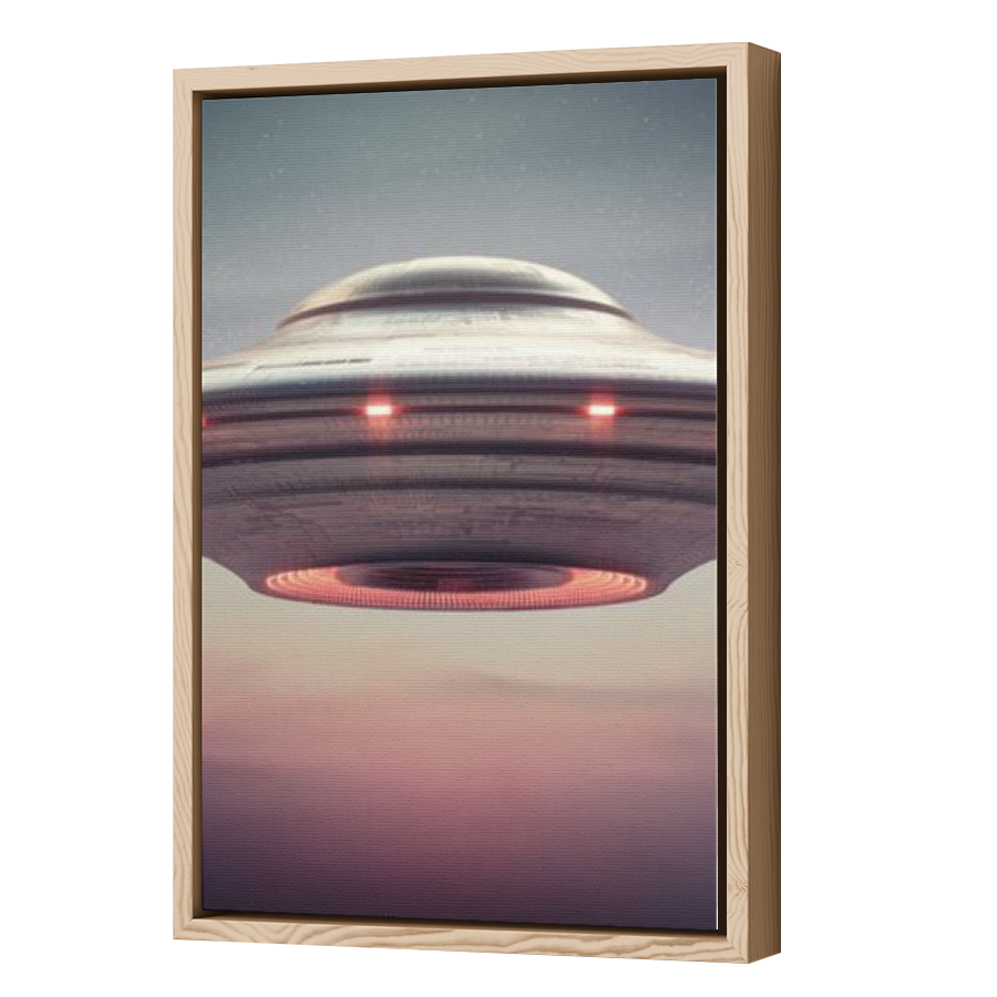 Thumbnail for Canvas - Wood Grain Floating Frame
