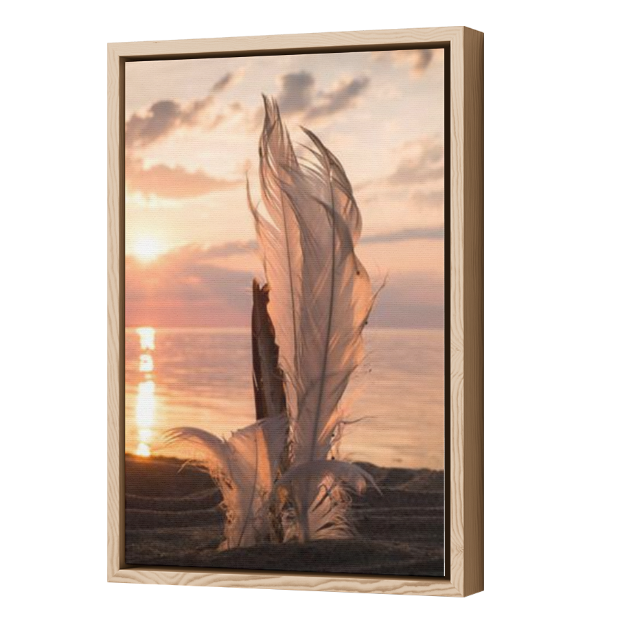 Thumbnail for Canvas - Wood Grain Floating Frame
