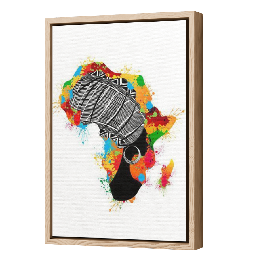 Thumbnail for Canvas - Wood Grain Floating Frame