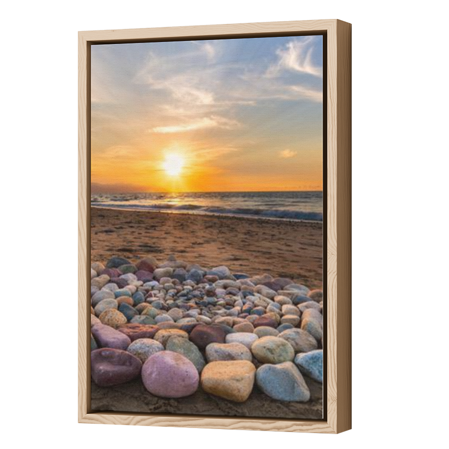 Thumbnail for Canvas - Wood Grain Floating Frame