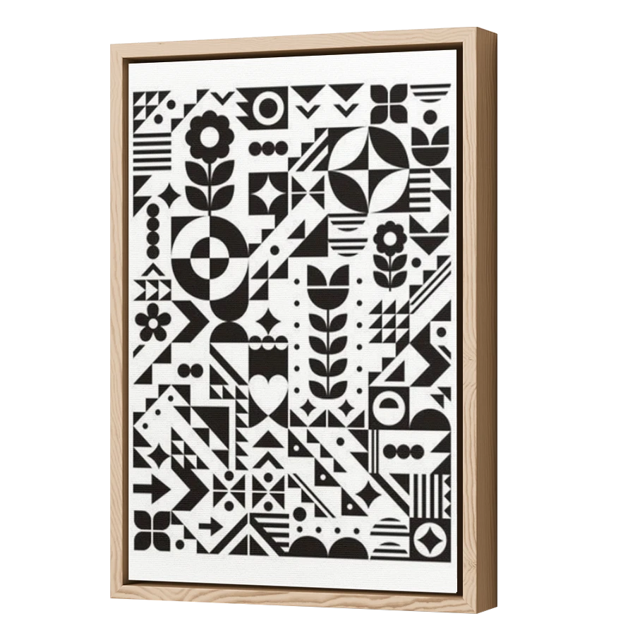 Thumbnail for Canvas - Wood Grain Floating Frame