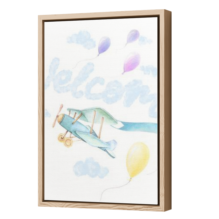 Thumbnail for Canvas - Wood Grain Floating Frame