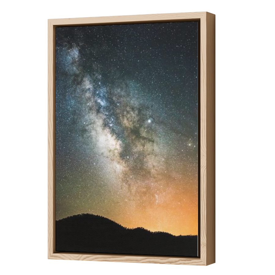 Thumbnail for Canvas - Wood Grain Floating Frame