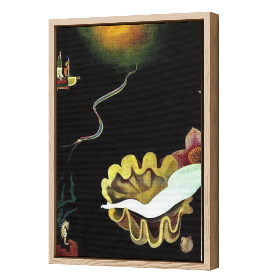Thumbnail for Canvas - Wood Grain Floating Frame