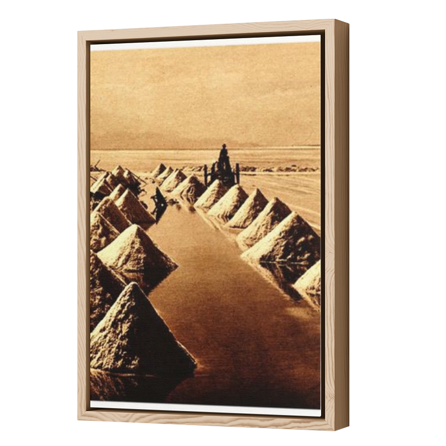 Thumbnail for Canvas - Wood Grain Floating Frame